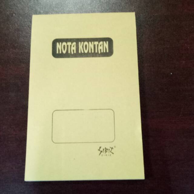 

Nota kontan murah meriah