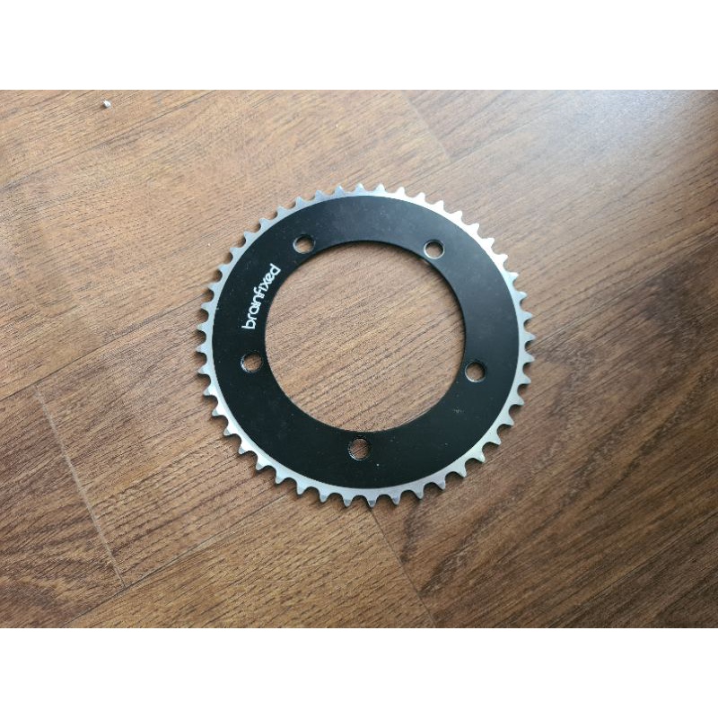 Crank Arm Set Sepeda Lipat Fixie Seli Folding Bike Fixed Gear Single Merk Brain Vuelta Pista Crankset Chainring 46T 53T Chain Ring 46 53 T Alloy Arm Panjang 165mm 165 mm BCD 130mm 130 mm Alumunium Baut Bolt Nut Merah Ungu Biru Hijau Putih bicycle roadbike