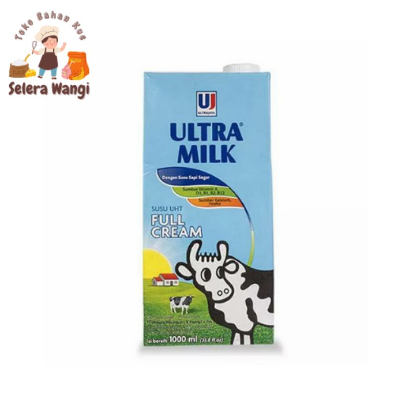 

SUSU UHT FULL CREAM PUTIH ULTRA MILK 1 LITER