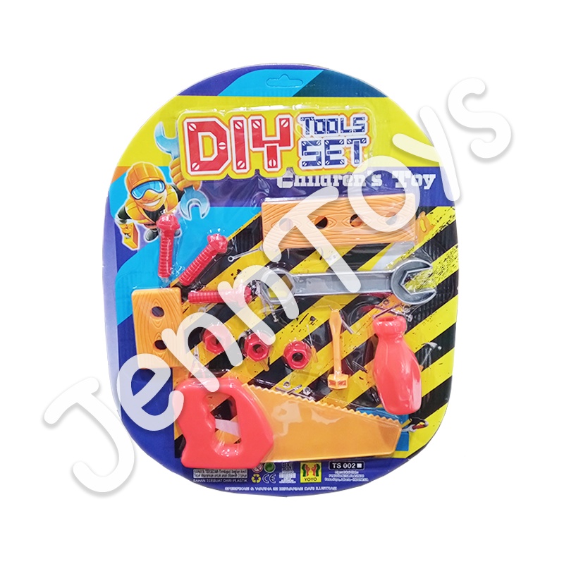 JennToys - Mainan Anak Pertukangan Alat Perkakas Tukang Tool Set - DIY Tools Set