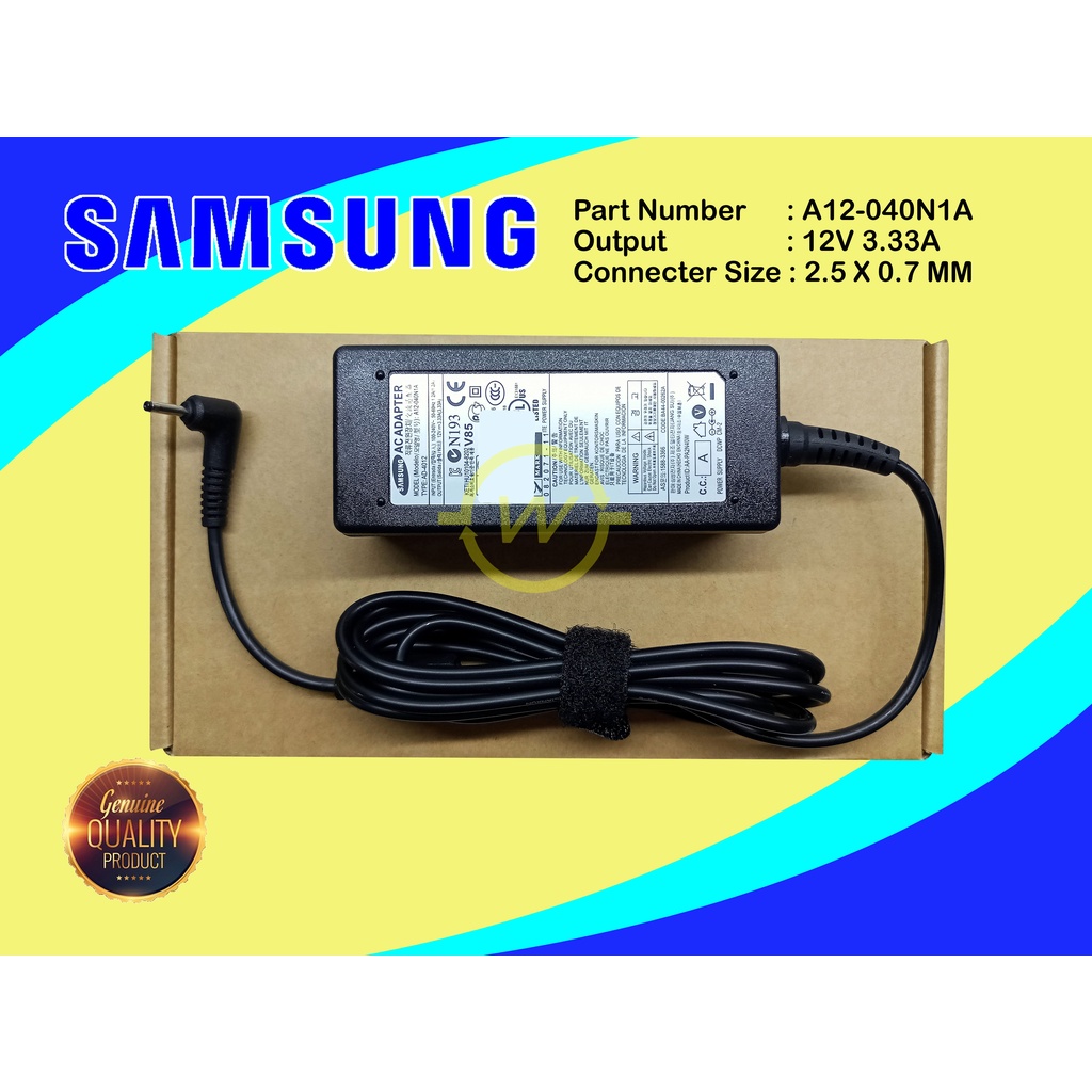 ORIGINAL Charger Adaptor Laptop Samsung Chromebook 303C12 XE303C12 Series Hitam