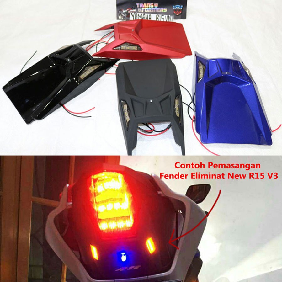 SELANCAR R15 NEW V3 FENDER UNDERTAIL YAMAHA R15 NEW VVA STREET FENDER ALL NEW R15 VVA LED TAHUN 2018-2021