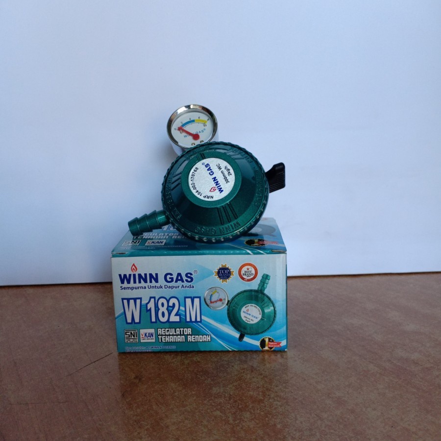 Regulator Winn Gas + Meteran W182M Kompor Gas W 182 M