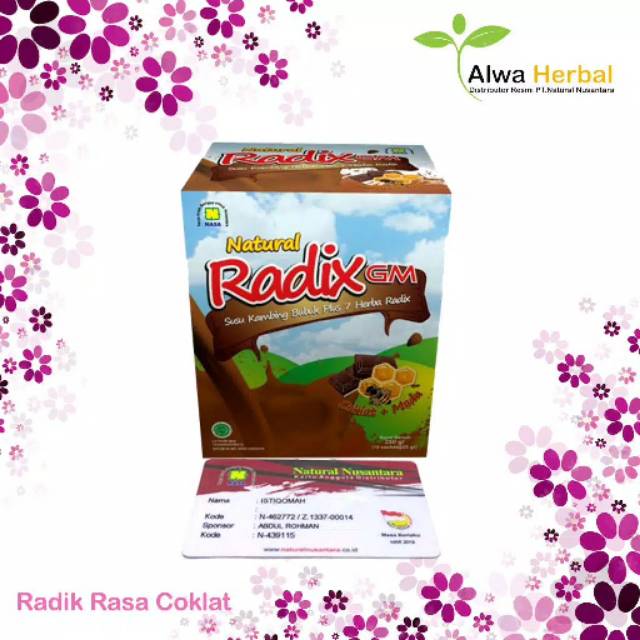 

Natural Radik GM Susu Kambing Plus krim Nabati