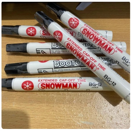 

Spidol Snowman WhiteBoard Maker BG 12 ! Bisa dihapus