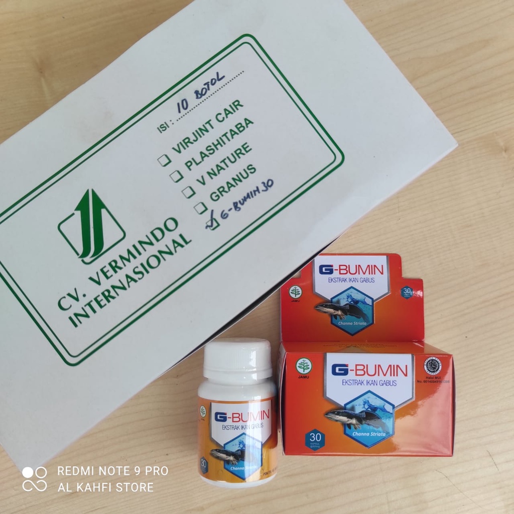 Promo G-Bumin Ekstrak Ikan Gabus / G-BUMIN EXTRAK IKAN GABUS ISI 30 KAPSUL / G BUMIN KAPSUL