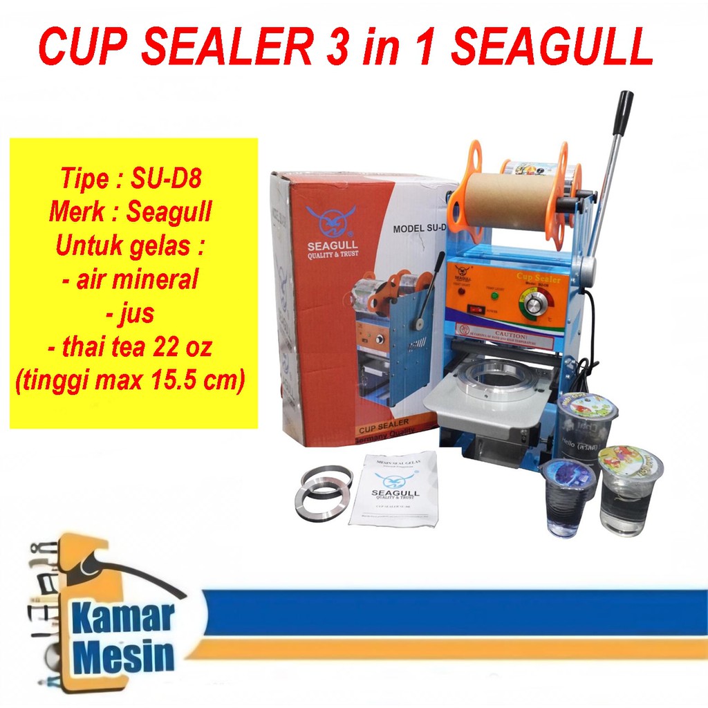 TERMURAH Mesin  Cup  Sealer 22OZ Press Gelas Tinggi 22oz 