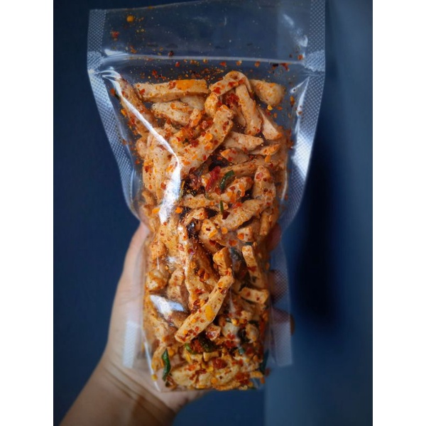 

BASRENG PEDAS/basreng baso goreng/basreng daun jeruk isi 100gr