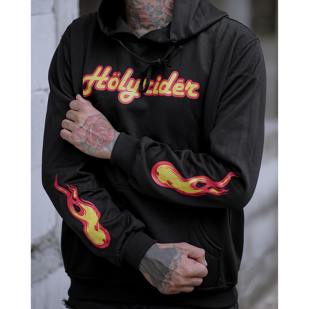 FIRE HOLYRIDER SWEATER HOODIE PRIA // SWEATER ORIGINAL DISTRO BANDUNG