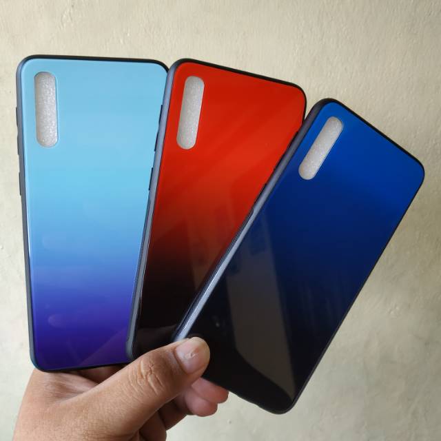 Case Samsung A50 Hard Case Fuze Tempered Glass Casing Kaca Case Samsung A 50 A50