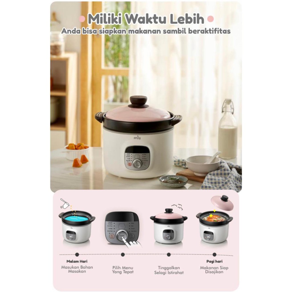 (PALET KAYU) Emily - Slow Cooker 2.8L