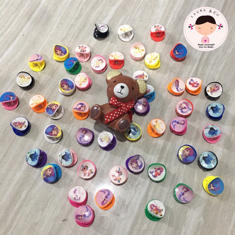 Jepit Bunga Anggrek Kupu Kupu Hair Clip Korea Aksesoris Rambut Orchid Aestetic Cantik Hiasan Kepala
