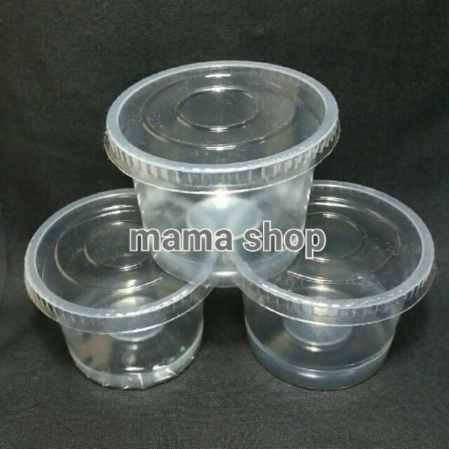 25 Cup Puding 100 Ml Gelas Plastik Kecil Plus Tutup Bahan Pp Shopee Indonesia 2068