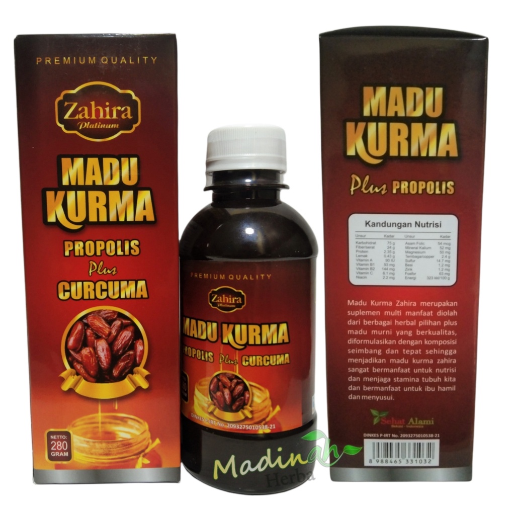 Madu Kurma | Sari Kurma Temulawak plus Propolis