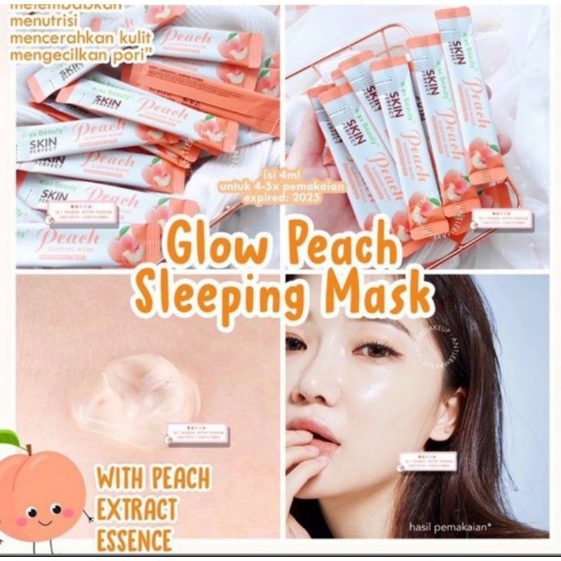 SACHETAN / PEACH SLEEPING MASK - Kiss Beauty Skin Perfect Peach Sleeping