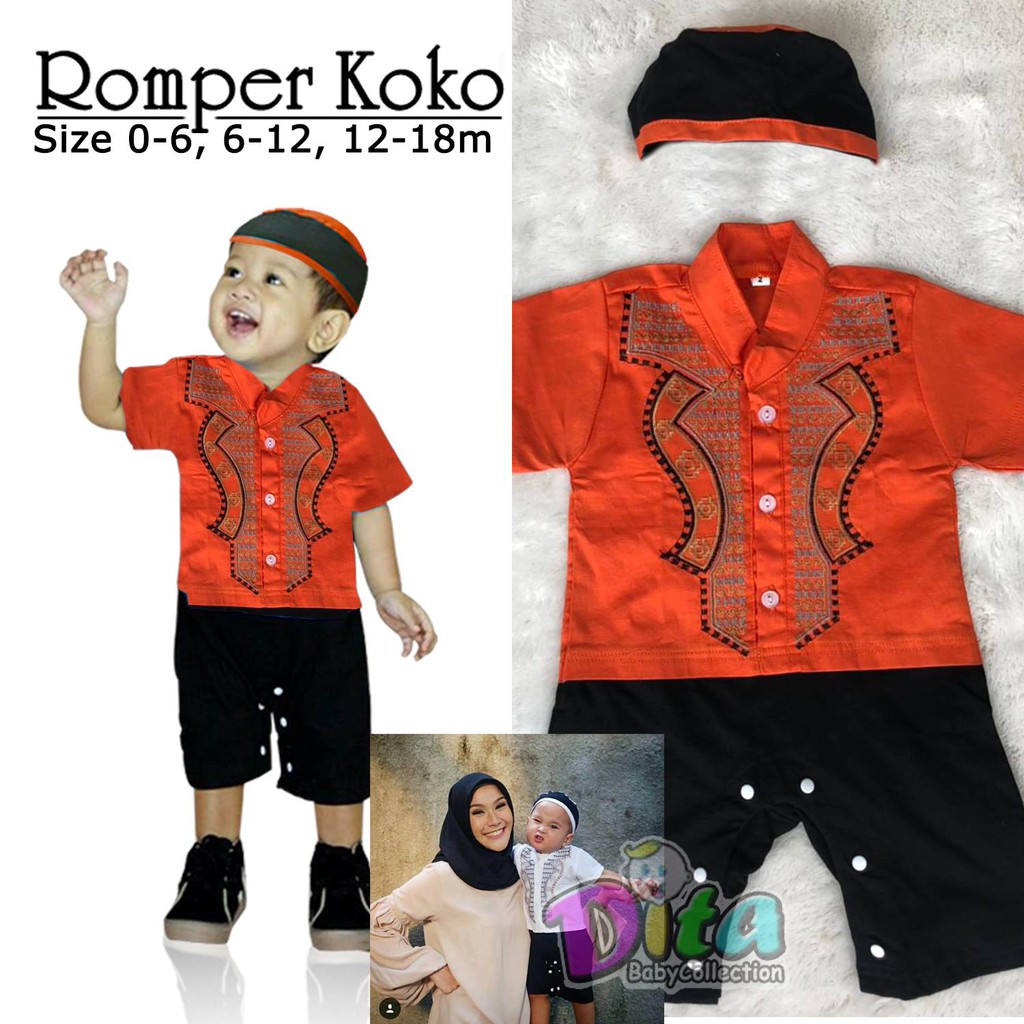 Grosir romper koko baby, Romper koko  , romper baby , baju baby , baju baby romper , romper anak