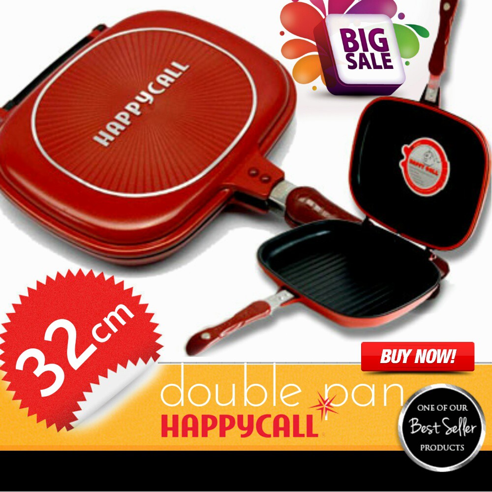  HAPPY  CALL  32 CM PANCI MASAK  HAPPY  CALL  DOUBLE PAN 32CM 