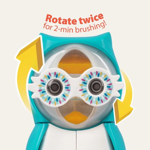 Flipper Toothbrush Holder OWL Series with Timer Tempat Sikat Gigi Tooth Brush Cover