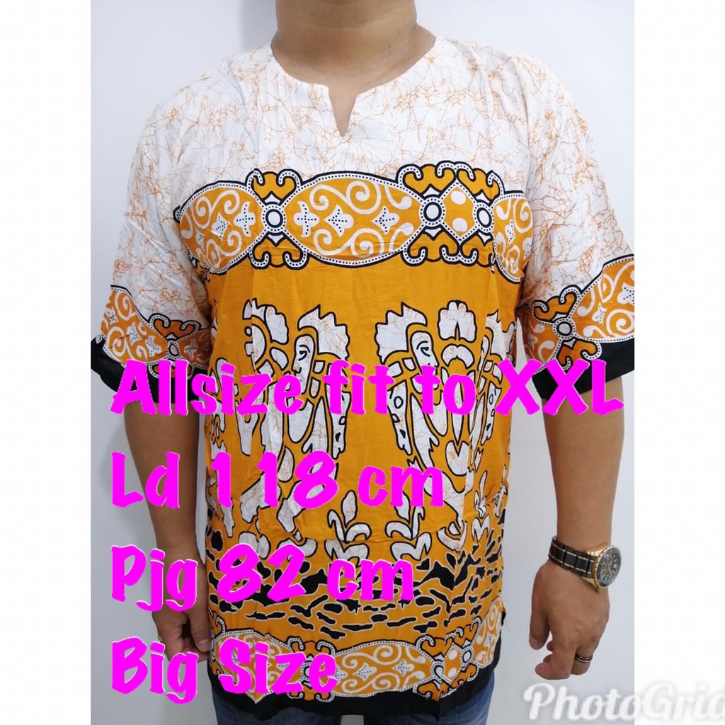 Promo Baju Bahan Katun Motif Asmat Big Size