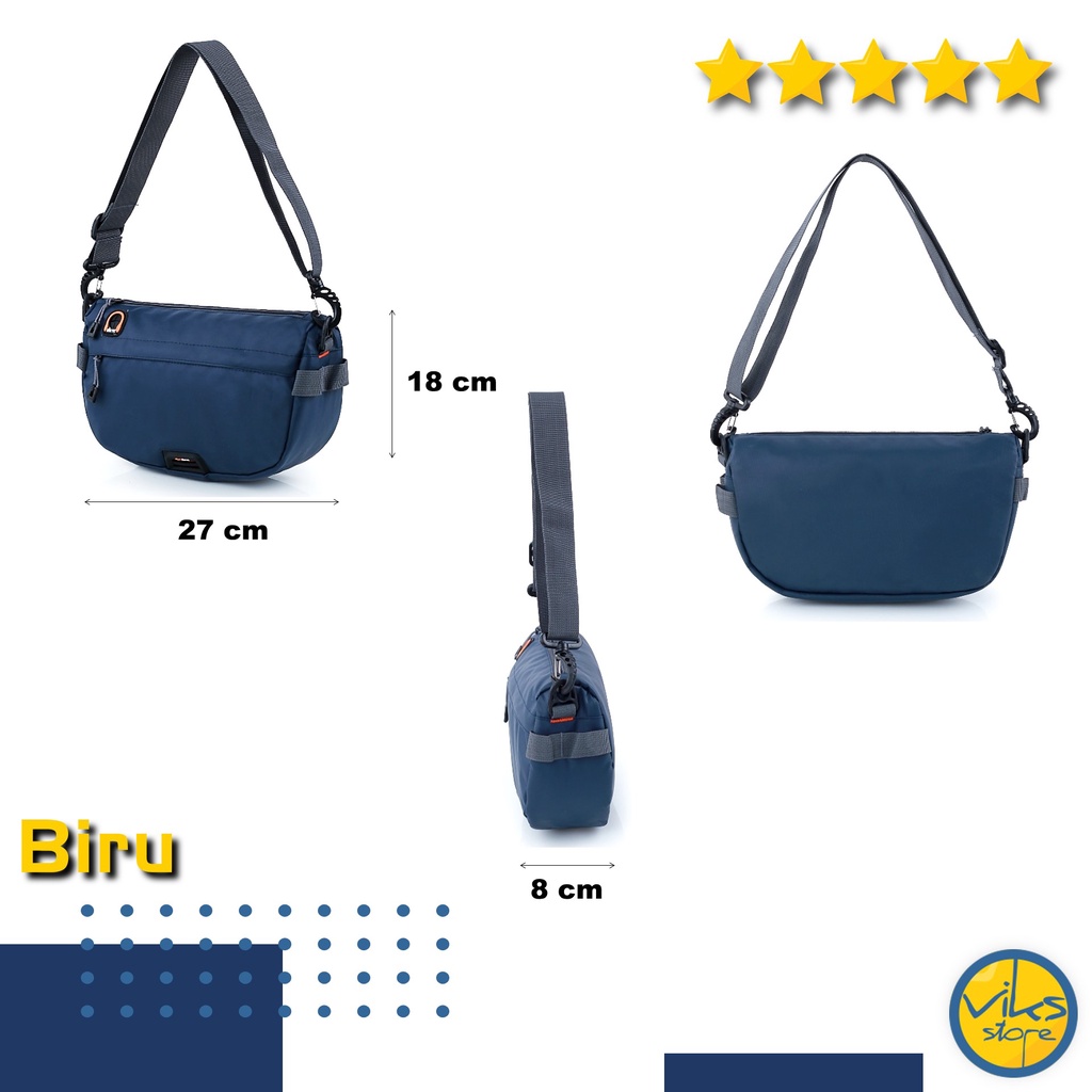 Tas Selempang Pria / Cowok Waterproof Anti Air Sling Bag Elbrus Bahu Multifungsi Original Simpel