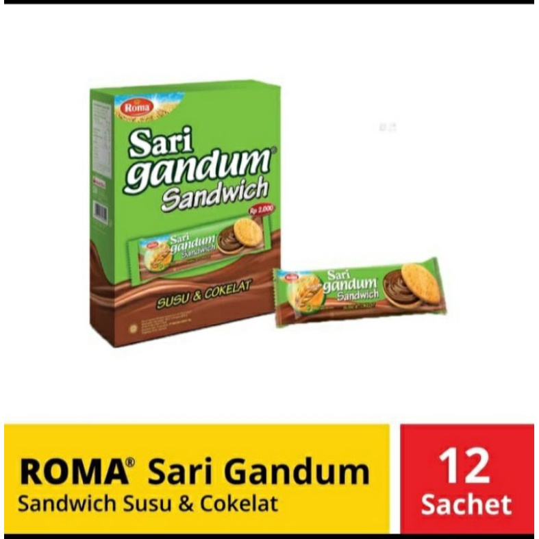 

sari gandum sandwich isi 12