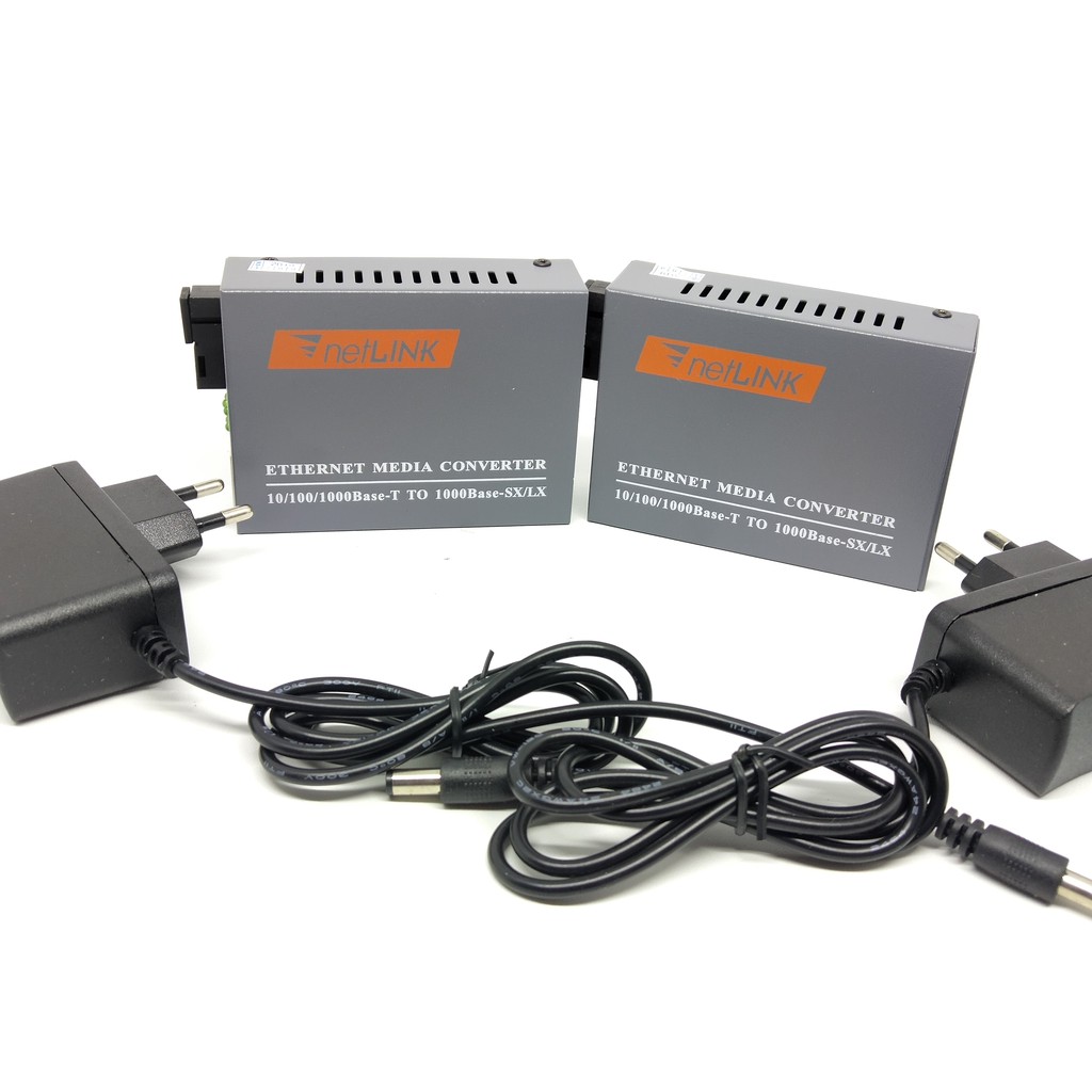 Media Converter GS03 NetLink Media Converter Gigabit 10/100/1000 Fo to LAN