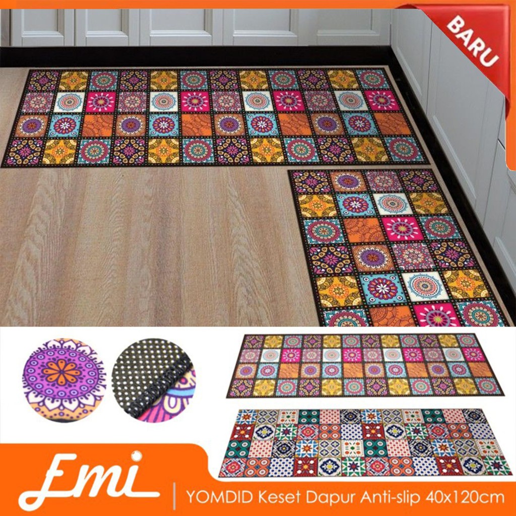 Yomdid Keset Dapur Anti-slip Living Room Kitchen Balcony Rug