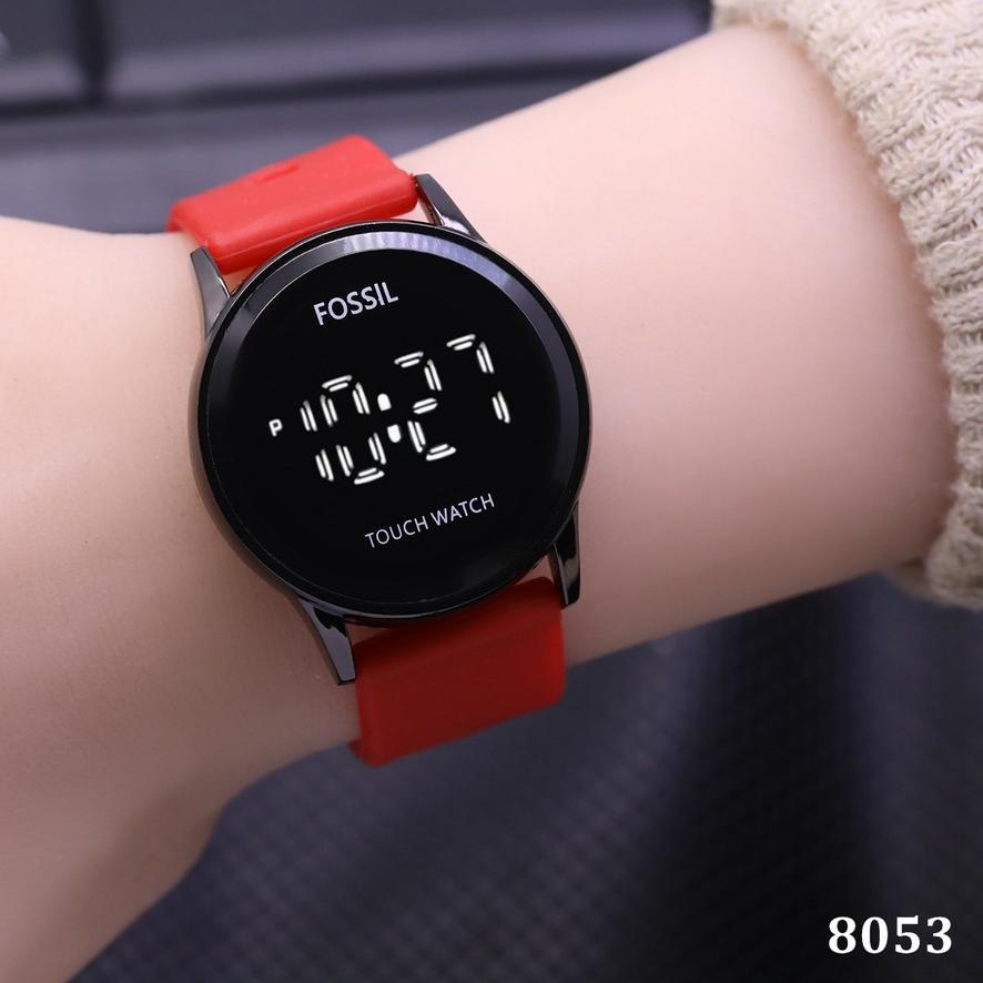 ⚡️SHOPEE MALL⚡️ ( BISA COD )JAM TANGAN WANITA F0551L RUBBER TOUCHSCREEN 8053 murah