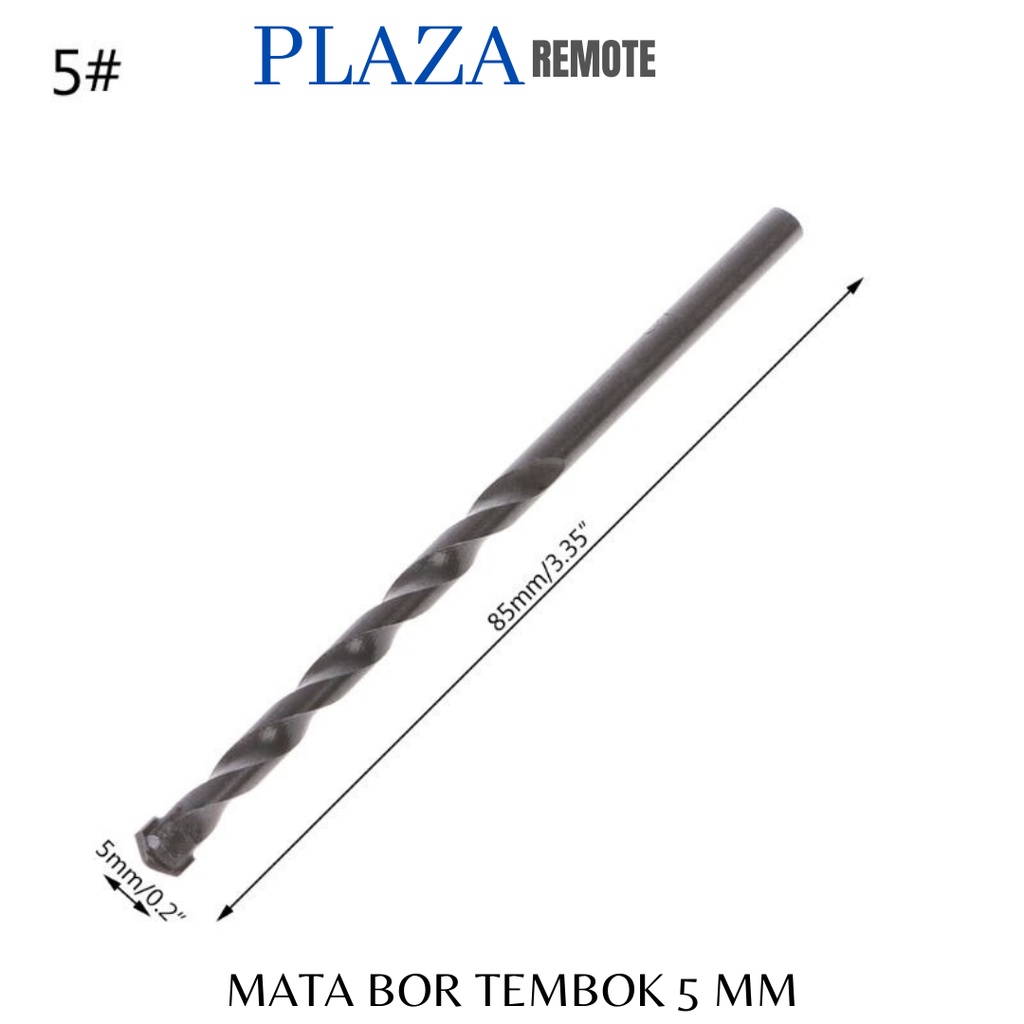 MATA BOR BOBOK TEMBOK BETON Masonry Bit 5 MM 6 MM 8 MM 10 MM 12 MM