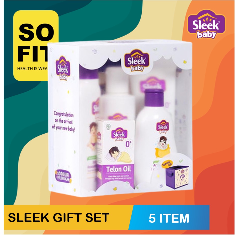 SLEEK BABY CARE SERIES / Sleek Laundry / Bottle Nipple Cleanser / Diaper cream / Gift Set / 2in1 Hair Body