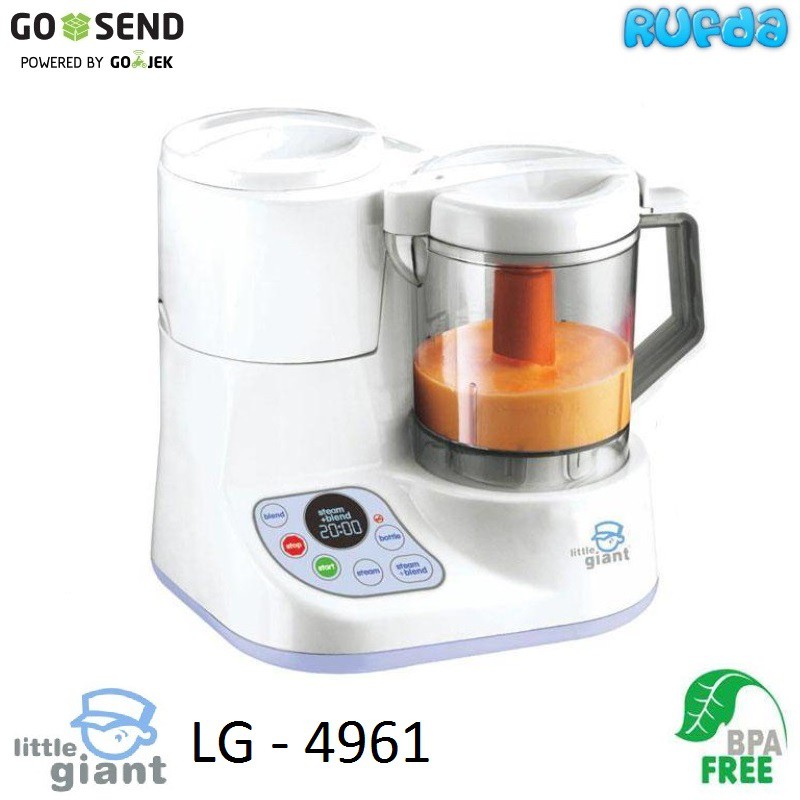 Little Giant LG 4961 Green Baby Food Processor Pengukus dan Blender Makanan Bayi
