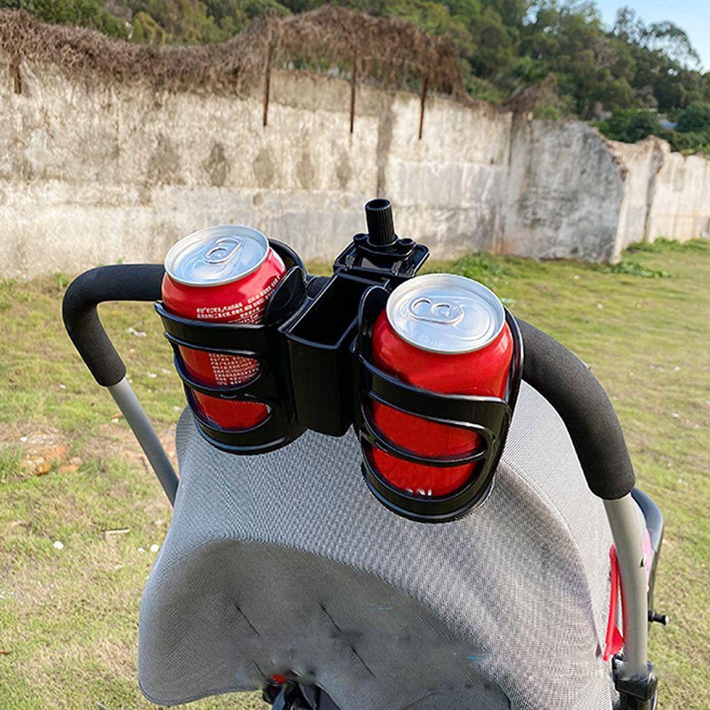 NEEDWAY Needway Baby Stroller Cup Holder Cocok Handy 2slot Tempat Botol Bayi Adjustable Double Cup Holder