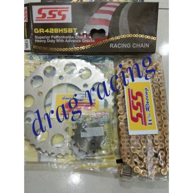 Sss 428 vixion. Xabre .1set rantai sss hsbt