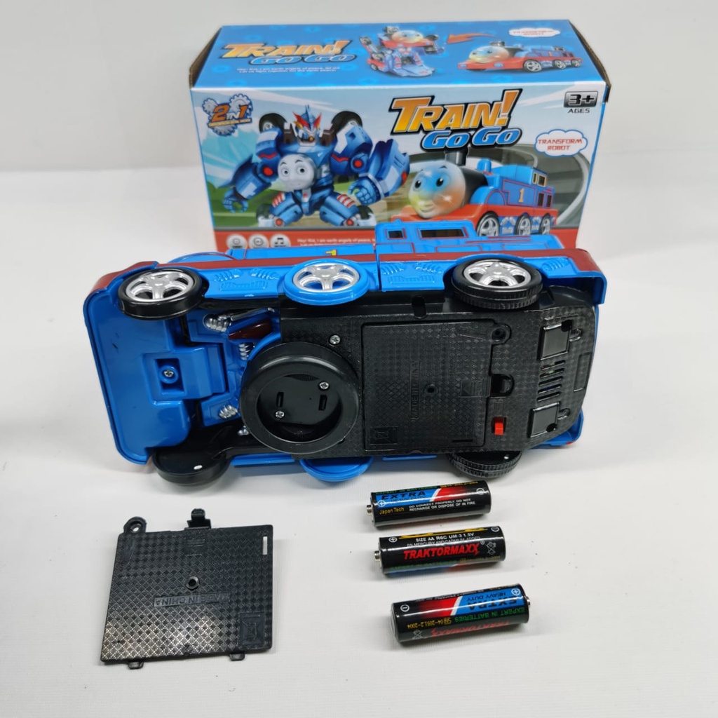 Mainan anak laki laki Train Go Go 2in1 / Kereta Robot Transformers 2in1 / Mainan anak