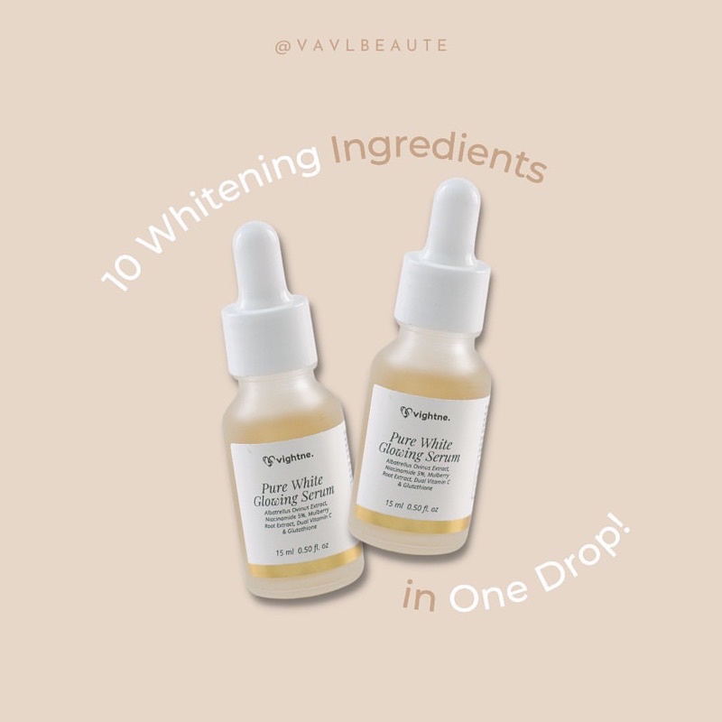 VAVL PURE WHITE GLOWING SERUM 100% ORIGINAL BY VIGHTNE VIRGINY VIVALENTINE