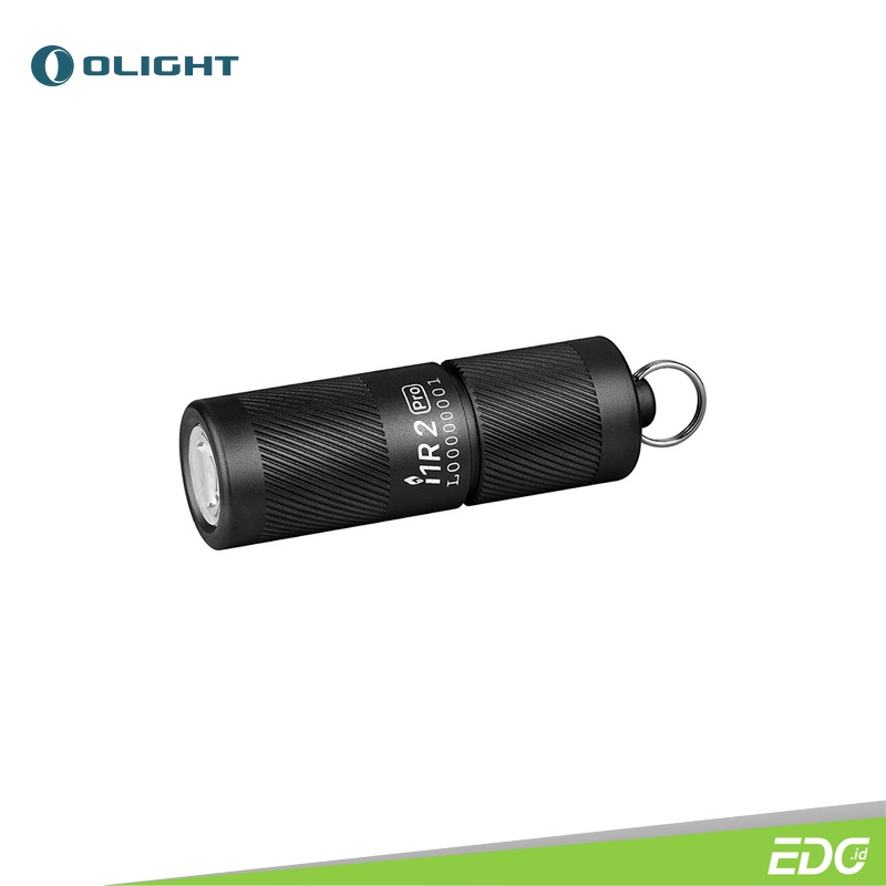 Senter Mini Olight i1R 2 Pro Black 180lm 48m Rechargeable Flashlight LED