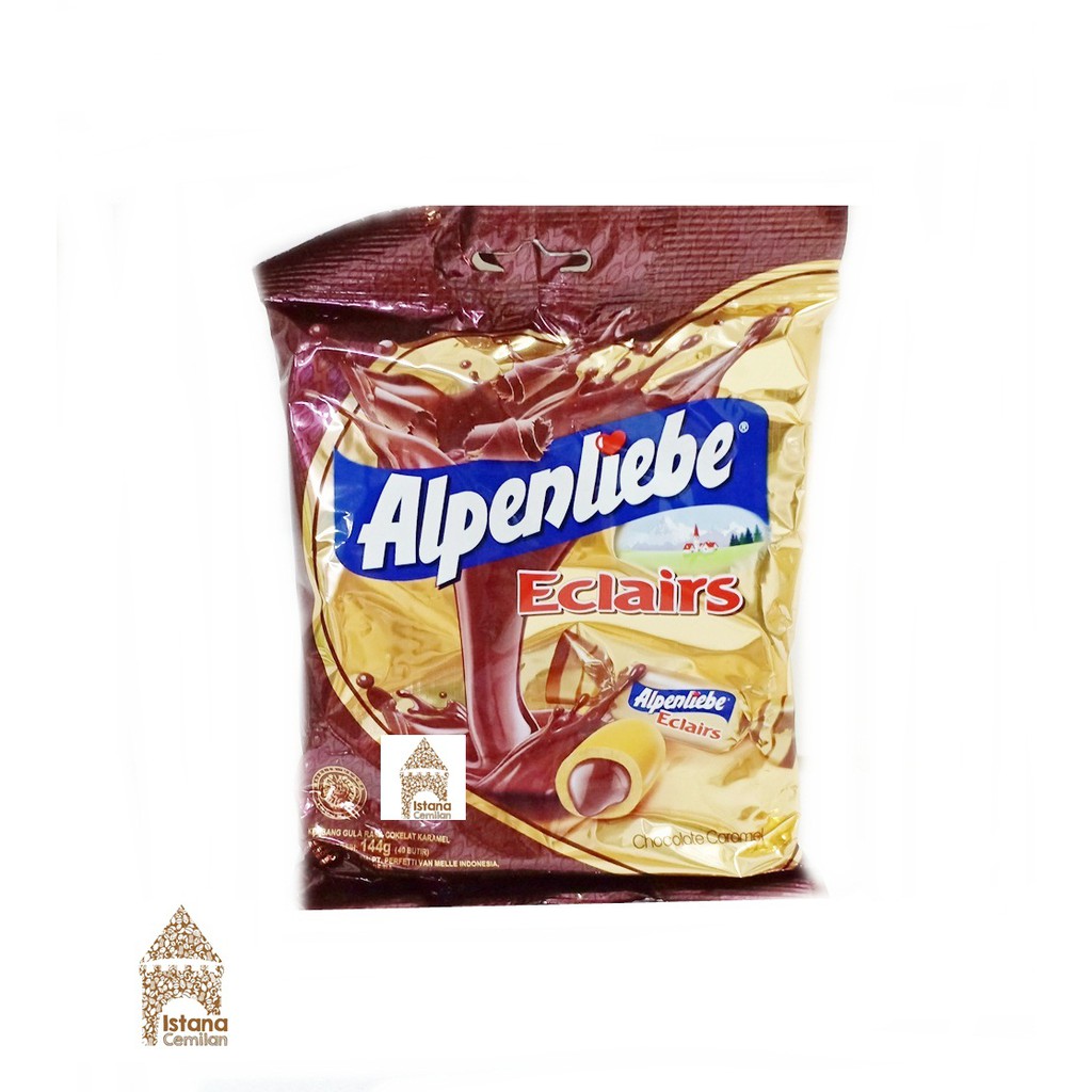 Alpenliebe Eclairs Permen Dengan Lelehan Chocolate / White isi 40 Butir