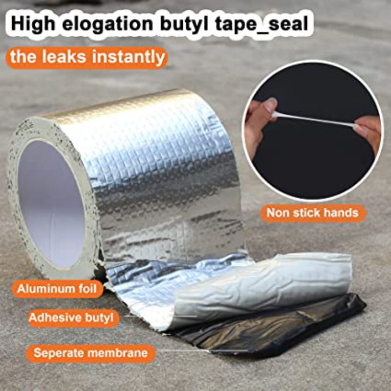 Lakban Aluminium Foil Anti Bocor Super Adhesive Waterproof