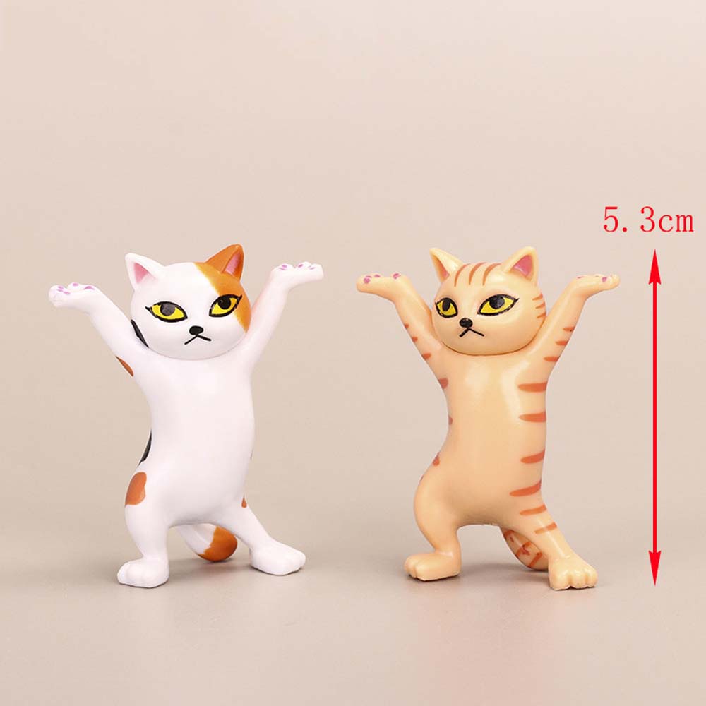 MXBEAUTY Cute Ornaments Children Figurines Miniatures Gift Funny Toys DIY Home Decor Cat Figure Small Statue