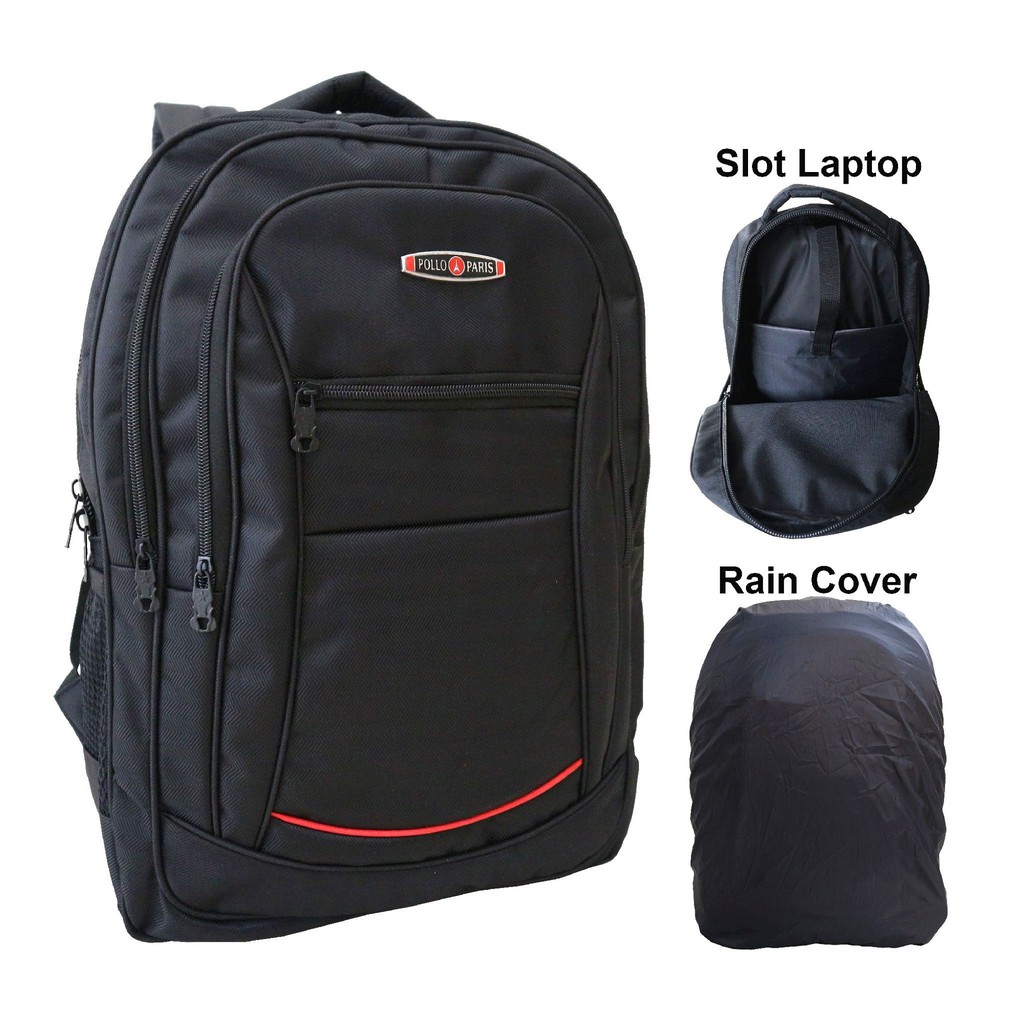 Tas Ransel Polo Laptop Ransel Backpack Pria Cowok Laki Laki Sekolah SD SMP SMA Kuliah Kerja Kantor