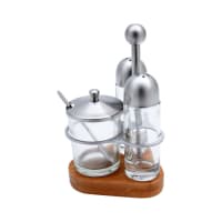 ACE Krischef NEW Set 3 Pcs Tempat Bumbu - Silver