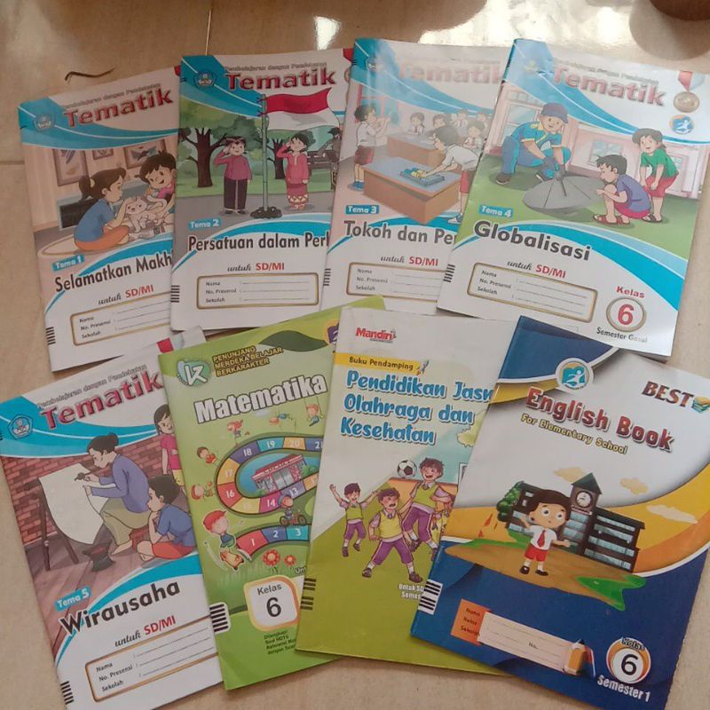 LKS Tematik SD Kelas 6 Semester 1 ganjil kurikulum terbaru