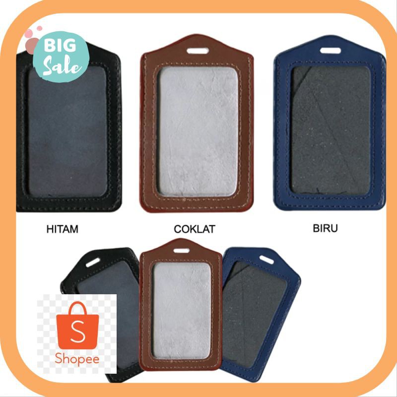 

Termurah id card holder semi kulit casing id card Kekinian