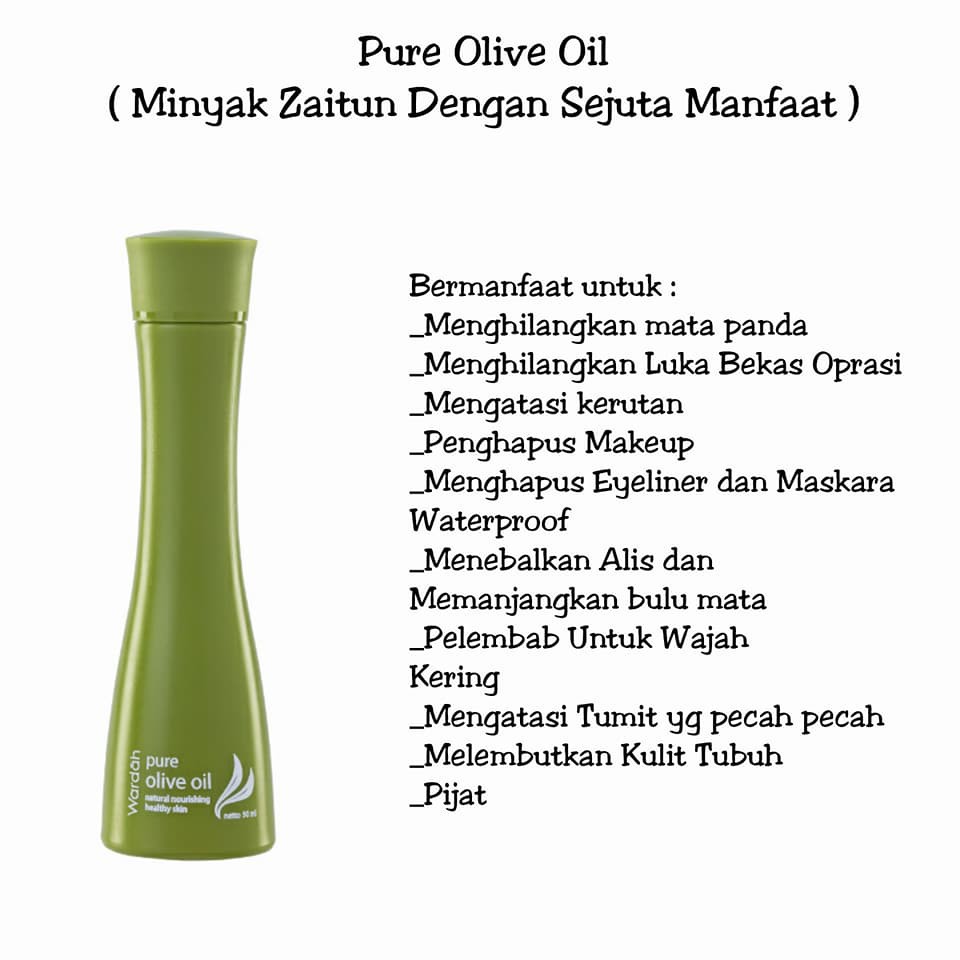 Wardah Minyak Zaitun Wardah Pure Olive Oil 50 Ml Indonesia