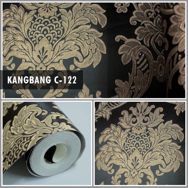 Jual Wallpaper Dinding Motif Kembang Vinyl Wallpaper Tebal Shopee