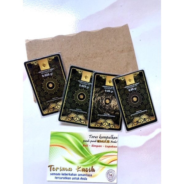 mini gold murah / emas 0,025gram hanya 38.000