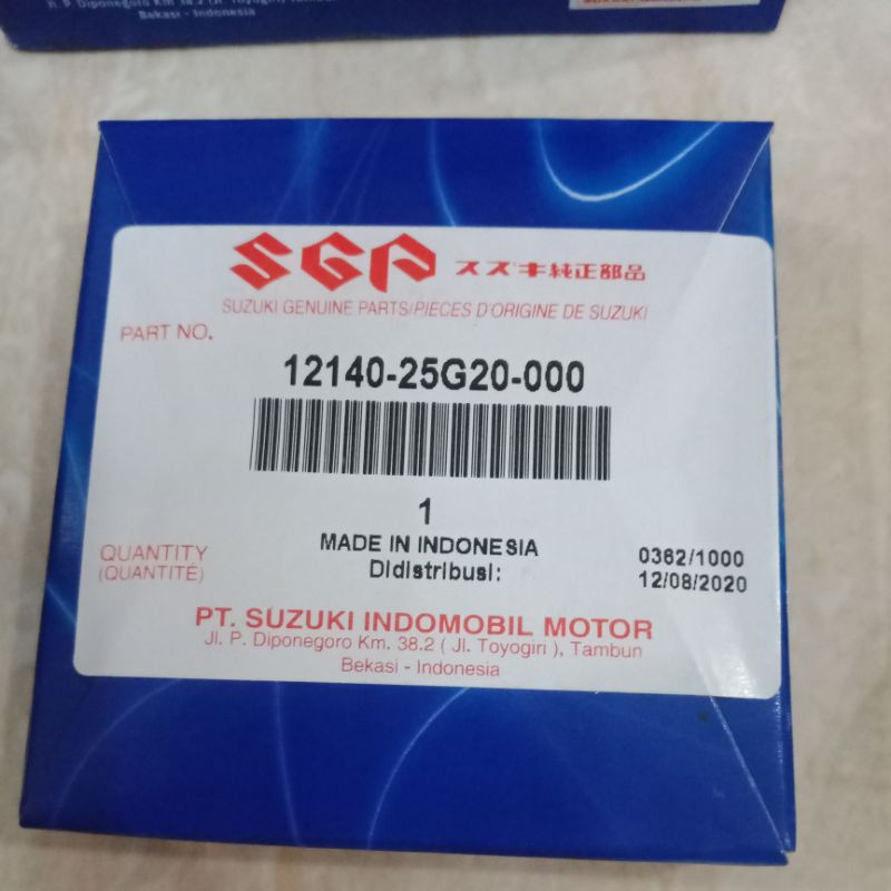 PISTON RING SEHER KIT SATRIA FU 150 KARBU SIZE STANDAR STD ORIGINAL ORI ASLI SUZUKI SGP 12100-25G10-0F0-3