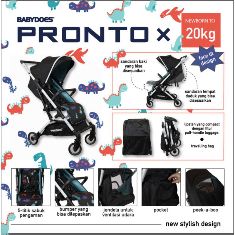 Stroller Babydoes Pronto X Cabin Size