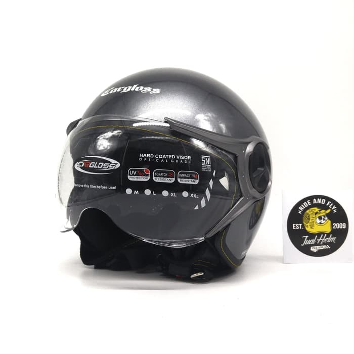 Helm Cargloss YRM Ghotic (Half Face/Helm Retro/Classic/Klasik/Vespa/Carglos)