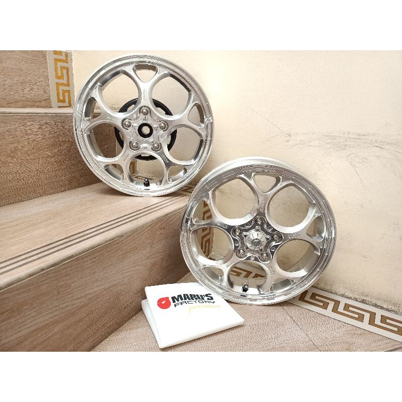 velg marus W252 silver vespa sprint primavera ring 12 original bkn fly yacht luigy